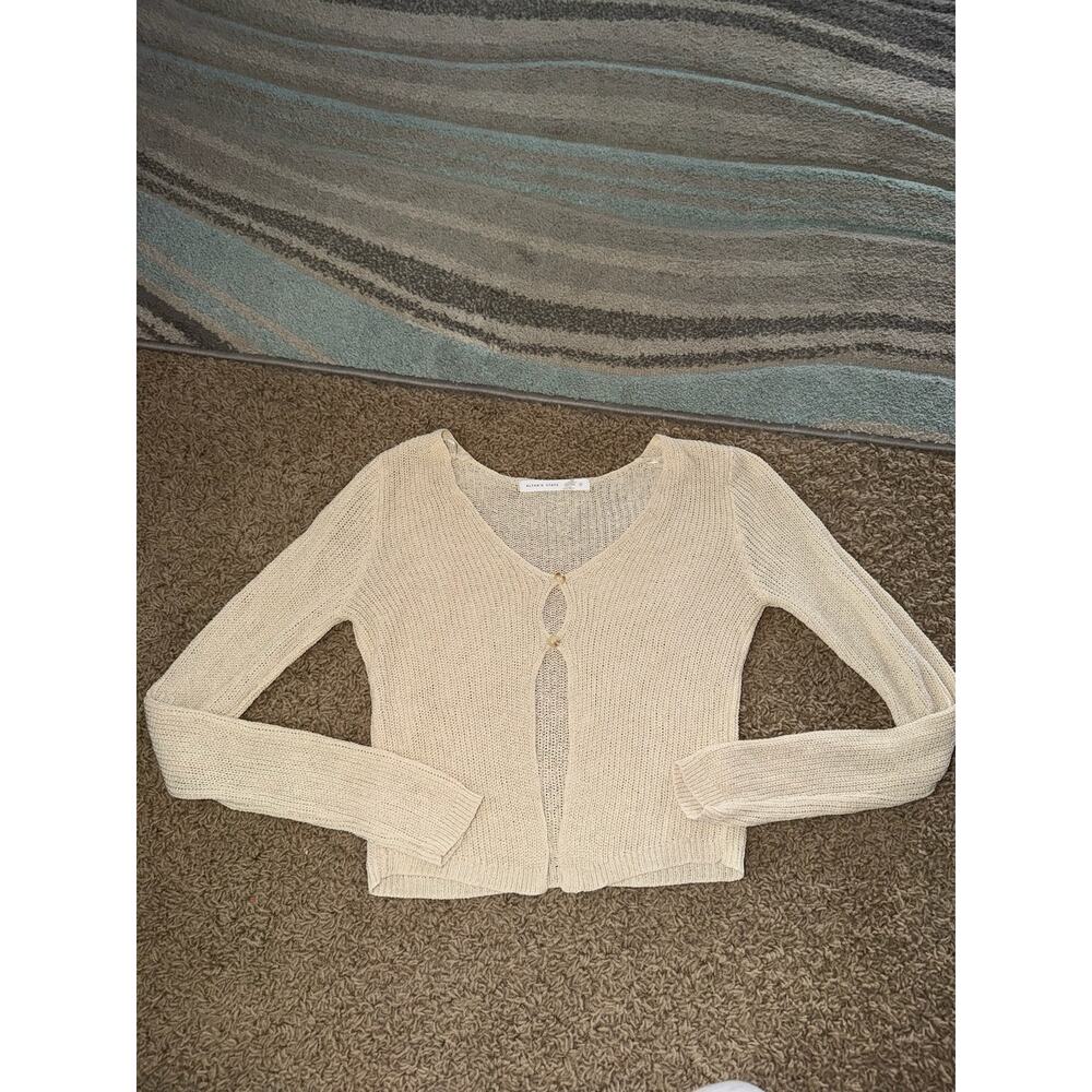 the Altar'd State Belle Knit Cardigan in Natural Small